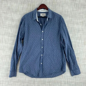 Original Penguin Mens XL Blue long sleeve button down shirt 3653